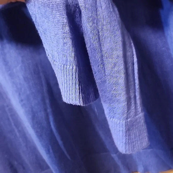 Women's Blue Long Sleeve Top - Picture 7 of 7